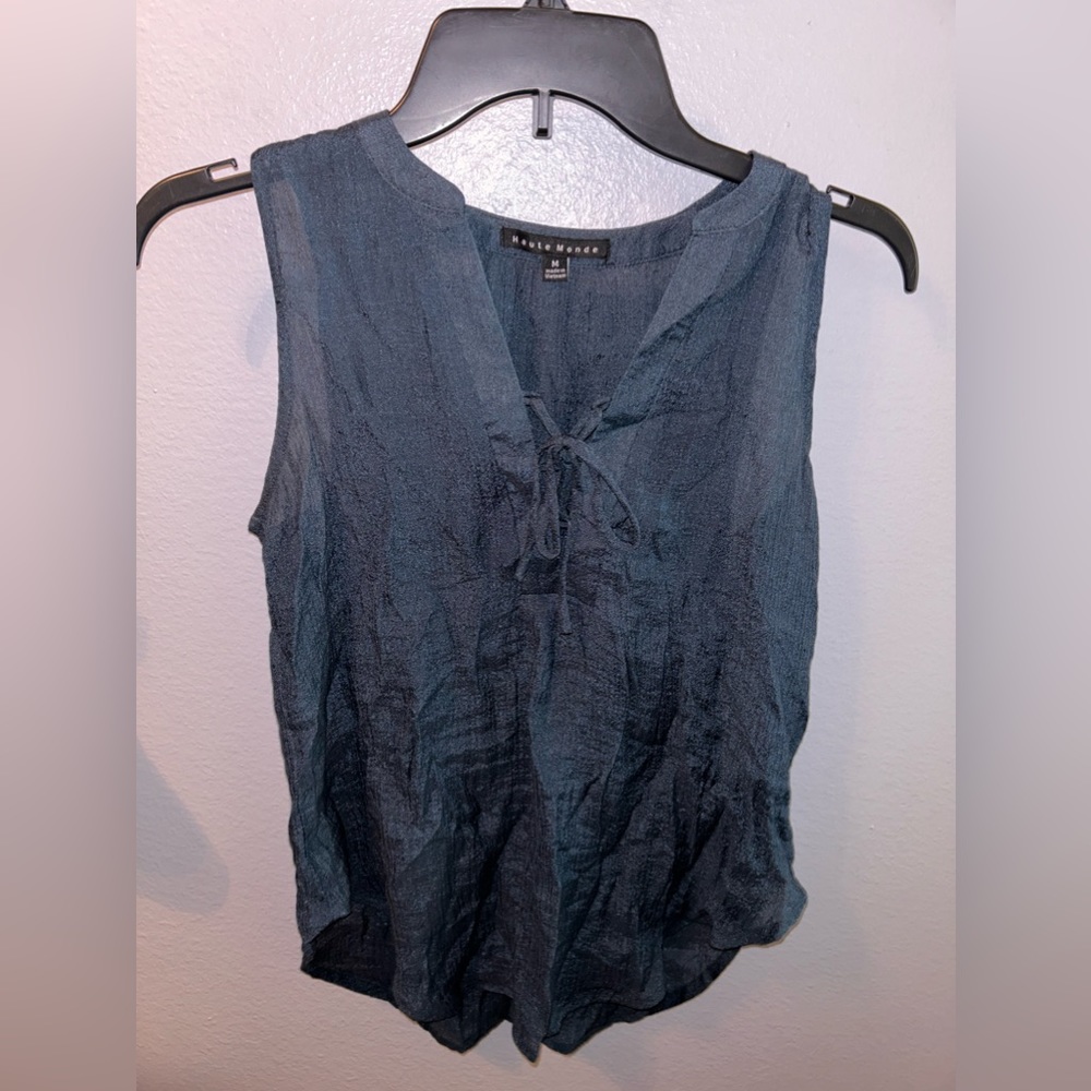 Navy Blue Blouse